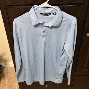 Travis Mathew Light Blue Long Sleeve Polo